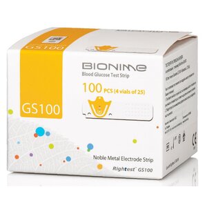 Тест-полоски GS 100д/глюком.100шт Bionime