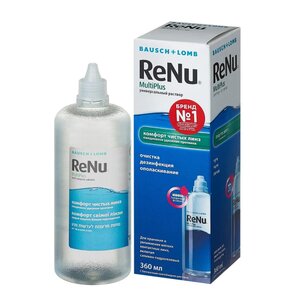 Раствор для линз с контейнером для линз Bausch & Lomb Renu MultiPlus 360  мл