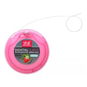 Объемная зубная нить с ароматом клубники Splat Professional 30 м Объемная зубная нить с ароматом клубники Splat Professional 30 м