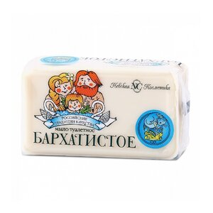 Мыло туалетное Бархатистое Невская Косметика Традиционное мыло 140  г