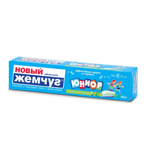 Зубная паста Юниор Яблоко и мята Невская Косметика Новый жемчуг 50  мл