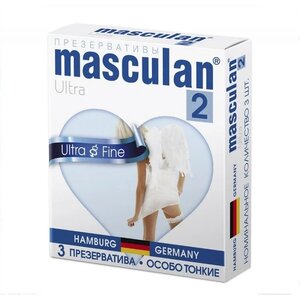 Презервативы Ultra Fine (Особо тонкий) Masculan 3 шт Презервативы Ultra Fine (Особо тонкий) Masculan 3 шт