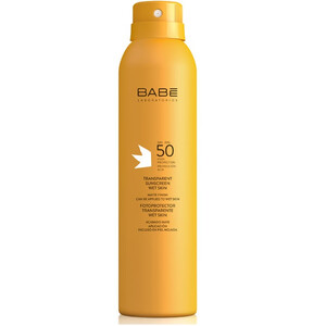 Спрей солнцезащитный Прозрачный влагоустойчивый SPF50 BABE Laboratorios 200  мл