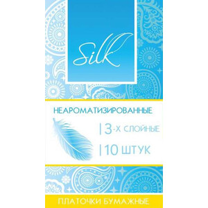 Платочки бумажные Silk 10