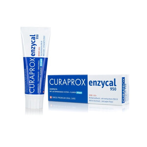 Зубная паста Enzycal 950 ppm фторида натрия Curaprox 75 мл Зубная паста Enzycal 950 ppm фторида натрия Curaprox 75 мл