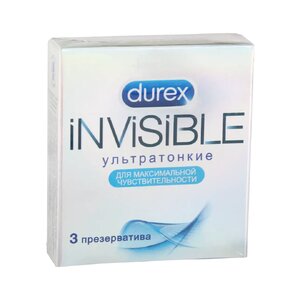 Презервативы Invisible из натурального латекса Durex Invisible 3 шт Презервативы Invisible из натурального латекса Durex Invisible 3 шт