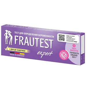 Тест для определения беременности Frautest Expert 1 шт Тест для определения беременности Frautest Expert 1 шт