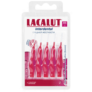 Межзубные цилиндрические щетки (ёршики), размер XXS d 1,7 мм Lacalut Interdental 5  шт