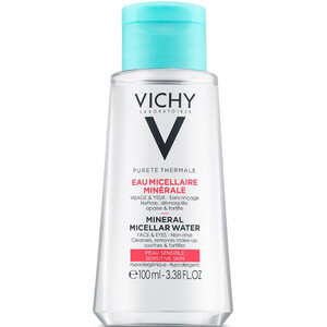 Мицеллярная вода с минералами для чувствительной кожи Vichy Purete Thermale 100 мл Мицеллярная вода с минералами для чувствительной кожи Vichy Purete Thermale 100 мл