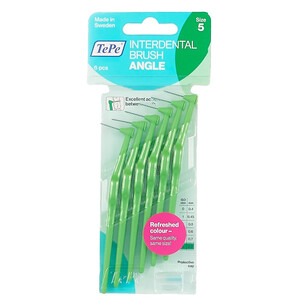Межзубные ёршики 0,8 №5 TePe Angle 6 шт Межзубные ёршики 0,8 №5 TePe Angle 6 шт