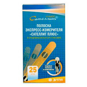 Тест-полоски N25 Сателлит плюс Сателлит Тест-полоски N25 Сателлит плюс Сателлит