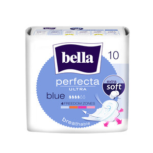 Прокладки гигиенические супертонки Ultra Blue Bella Perfecta 10 шт Прокладки гигиенические супертонки Ultra Blue Bella Perfecta 10 шт