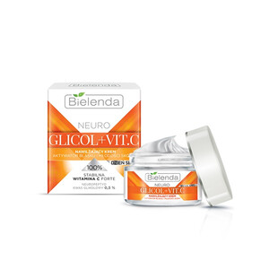 Увлажняющий крем активатор блеска и молодости SPF 20 дневной GLICOL + VIT C Bielenda Neuro 50  мл