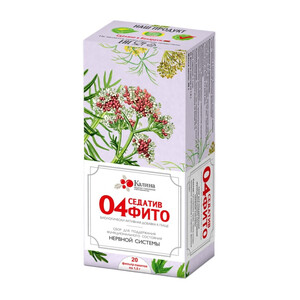 04 Седативфито сбор фильтр-пакеты 1,5г N20 Калина Фито 04 Седативфито сбор фильтр-пакеты 1,5г N20 Калина Фито
