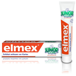 Зубная паста Junior для детей 6-12лет Elmex 75 мл Зубная паста Junior для детей 6-12лет Elmex 75 мл