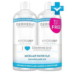 Мицеллярная вода Набор 1+1 Dermedic Hydrain3 1000 мл Мицеллярная вода Набор 1+1 Dermedic Hydrain3 1000 мл