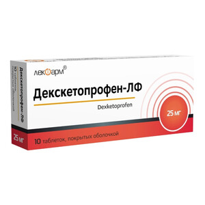 Декскетопрофен-ЛФ таблетки 25мг N10 Декскетопрофен-ЛФ таблетки 25мг N10