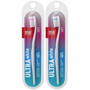 Зубная щетка Ultra White Soft д/бережного отбеливания мягкая Splat Professional 1  шт