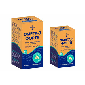 Омега-3 Форте капсулы 1,36г N60 Фармлэнд Омега-3 Форте капсулы 1,36г N60 Фармлэнд