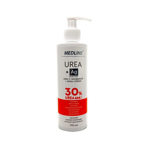 Крем с мочевиной 30% + ионы серебра Medline 170 мл Крем с мочевиной 30% + ионы серебра Medline 170 мл