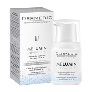 Дневной защитный осветляющий крем SPF50+ Dermedic Melumin 50 мл Дневной защитный осветляющий крем SPF50+ Dermedic Melumin 50 мл