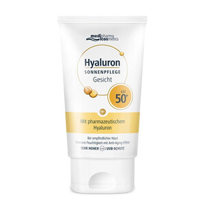 Крем для лица солнцезащитный SPF50 Medipharma cosmetics Hyaluron 50 мл Крем для лица солнцезащитный SPF50 Medipharma cosmetics Hyaluron 50 мл