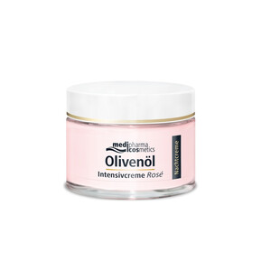 Крем ночной для лица Интенсив Роза Medipharma cosmetics Olivenol 50  мл