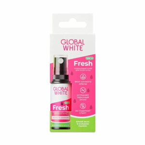 Освежающий спрей для полости рта со вкусом арбуза Global White Fresh 15  мл