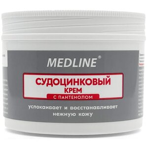 Судоцинковый крем детский пантенолом Medline 140 г Судоцинковый крем детский пантенолом Medline 140 г