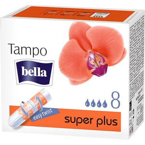 Тампоны Premium Comfort Super Plus без аппликатора Bella Tampo 8  шт
