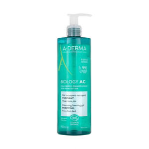 Гель пенящийся очищающий A-Derma Biology AC 400  мл