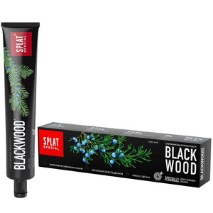 Зубная паста Blackwood Черное дерево отбеливающая с древесным углем Splat Special 75  мл