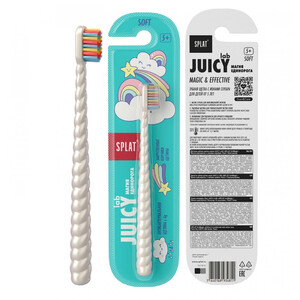 Детская зубная щетка Магия единорога с ионами серебра soft прозрачная Splat Juicy Lab 1 шт Детская зубная щетка Магия единорога с ионами серебра soft прозрачная Splat Juicy Lab 1 шт