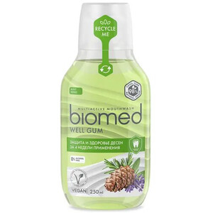 Ополаскиватель для полости рта комплексный Well Gum Здоровье десен Biomed 250 мл Ополаскиватель для полости рта комплексный Well Gum Здоровье десен Biomed 250 мл