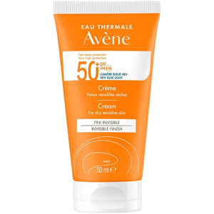 Крем солнцезащитный для лица и шеи SPF50+ Avene Eau Thermale 50  мл