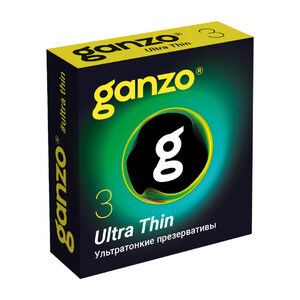Презервативы ультратонкие Ganzo 3  шт