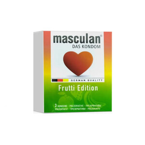 Презервативы цветные с ароматами Masculan Frutti Edition 3 шт Презервативы цветные с ароматами Masculan Frutti Edition 3 шт