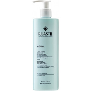 Молочко увлажняющее и смягчающее для тела для всех типов кожи Rilastil Aqua 400  мл