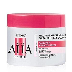 Маска-бальзам для окрашенных волос защита и яркость волос Витэкс Hair АНА Clinic 300 мл Маска-бальзам для окрашенных волос защита и яркость волос Витэкс Hair АНА Clinic 300 мл