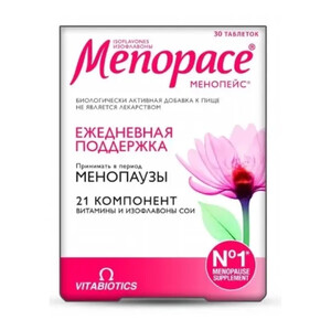 Изофлавоны Менопейс таб 111,8 N30 Менопейс