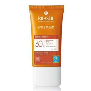 Крем бархатистый SPF 30 для чувствительной,нормальной и сухой кожи Rilastil Sun System 50 мл Крем бархатистый SPF 30 для чувствительной,нормальной и сухой кожи Rilastil Sun System 50 мл