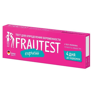 Тест для определения беременности Frautest Express 1 шт Тест для определения беременности Frautest Express 1 шт