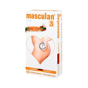 Презервативы продлевающие Masculan Long Pleasure 3  шт