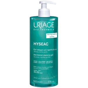 Гель очищающий для лица против несовершенств кожи Uriage Hyseac 500  мл