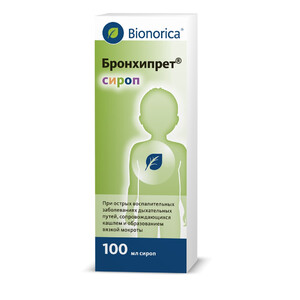 Бронхипрет сироп во флакон 100мл в уп.N1 Bionorica Бронхипрет Бронхипрет сироп во флакон 100мл в уп.N1 Bionorica Бронхипрет