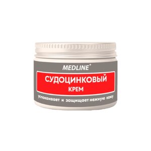 Судоцинковый крем форте 20% цинка Medline 80 г Судоцинковый крем форте 20% цинка Medline 80 г