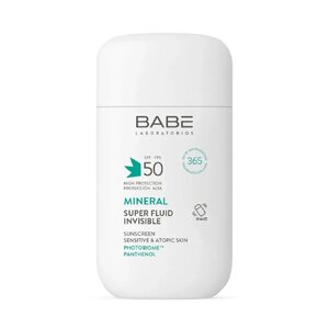 Супер флюид минеральный солнцезащитный SPF50 для чувствительной атопической кожи 50мл BABE Laboratorios 50  мл