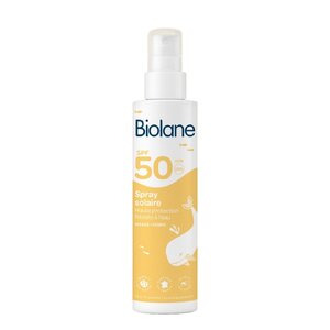 Спрей солнцезащитный SPF50 Biolane 200 мл Спрей солнцезащитный SPF50 Biolane 200 мл