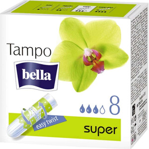 Тампоны Premium Comfort Super Plus, без аппликатора Bella Tampo 8  шт