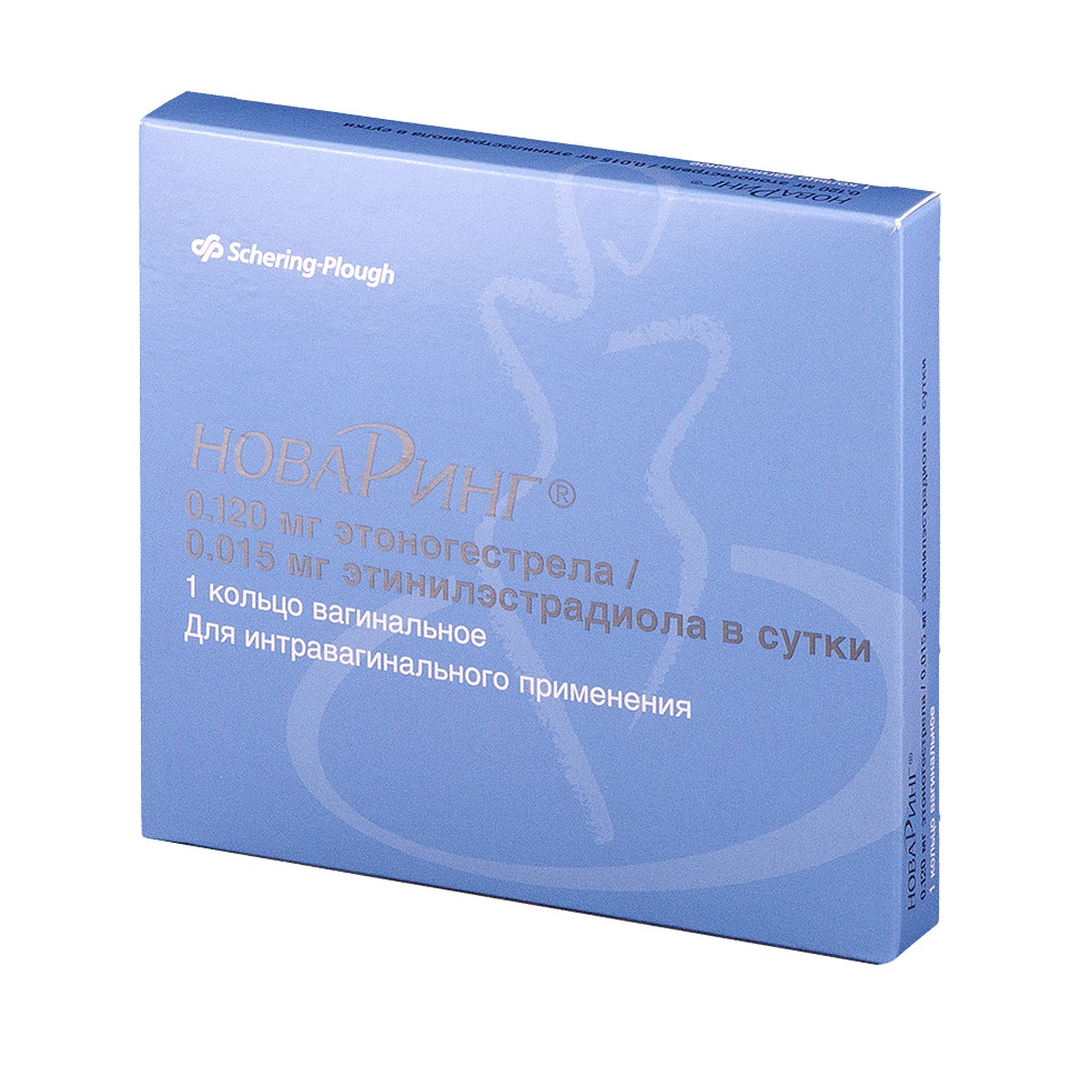 НоваРинг кольцо вагинальное 0,12мг/0,015мг N1 НоваРинг кольцо вагинальное 0,12мг/0,015мг N1